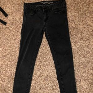 American eagle black super stretch jeans